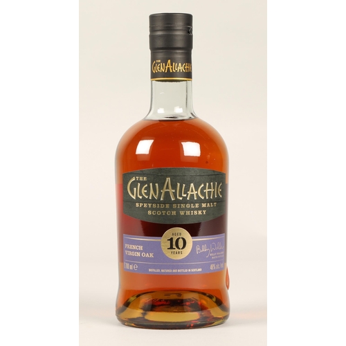 295 - The GlenAllachie Virgin Oak Series French Oak Finish Limited Edition 10 years old Speyside single ma... 