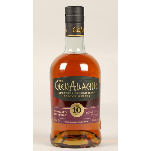 296 - The GlenAllachie Virgin Oak Series Chinquapin Oak Finish Limited Edition 10 years old Speyside singl... 