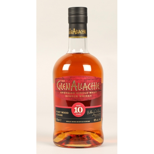 297 - The GlenAllachie Port Wood Finish 10 years old Speyside single malt scotch whisky, 700ml, 48% vol, b... 