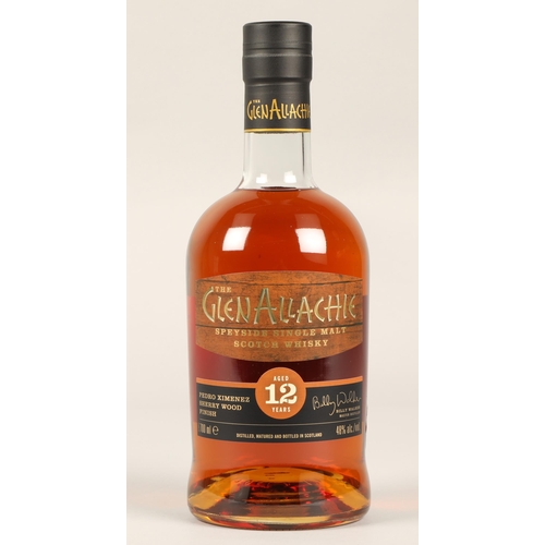 298 - The GlenAllachie Pedro Ximenez Sherry Wood Finish 12 years old Speyside single malt scotch whisky, 7... 