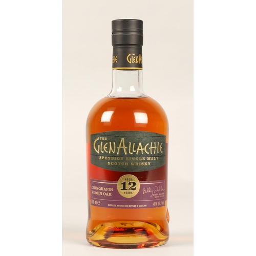 302 - The GlenAllachie Virgin Oak Series Chinquapin Oak Finish Limited Edition 12 years old Speyside singl... 