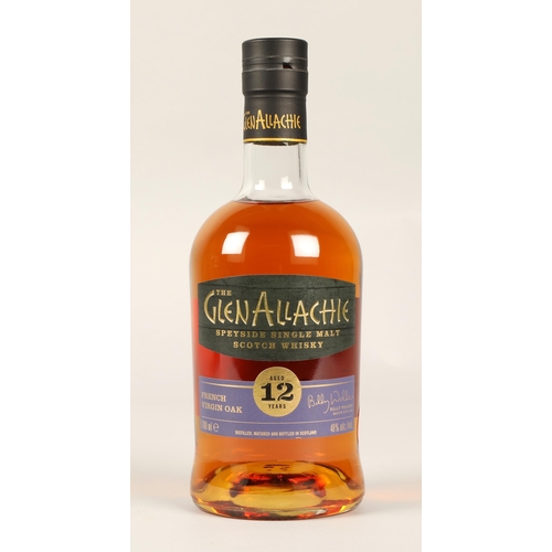 304 - The GlenAllachie Virgin Oak Series French Oak Finish Limited Edition 12 years old Speyside single ma... 