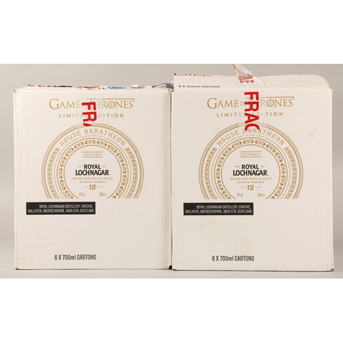 309 - Set of Ten Bottles of Game of Thrones Limited Edition highland single malt scotch whisky, Comprising... 