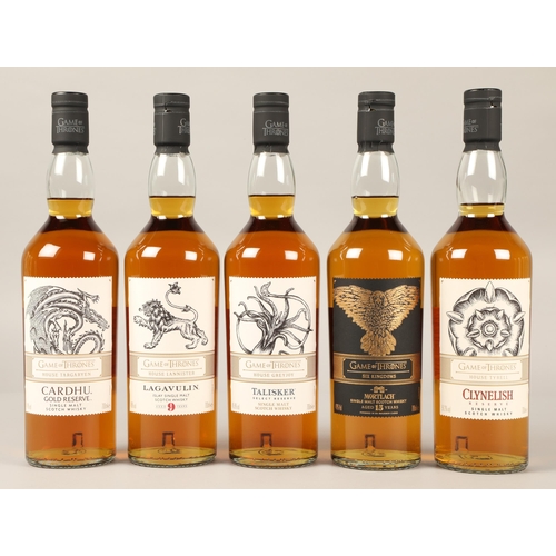 310 - Set of Ten Bottles of Game of Thrones Limited Edition highland single malt scotch whisky, Comprising... 