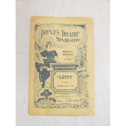 275 - Theatre Programmes & Ephemera.  A bound vol. of London theatre programmes with cast lists, illus... 