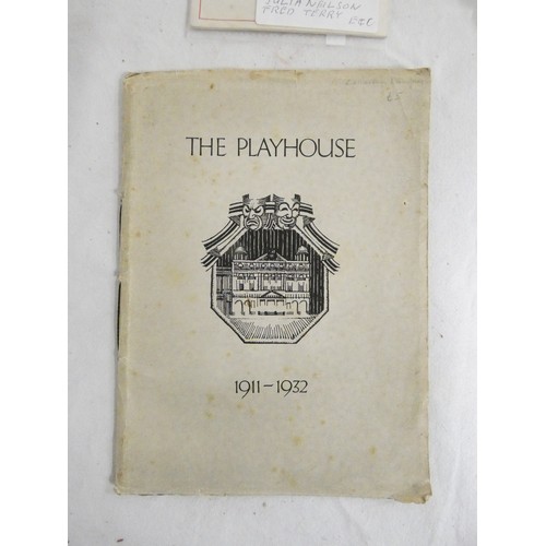 275 - Theatre Programmes & Ephemera.  A bound vol. of London theatre programmes with cast lists, illus... 