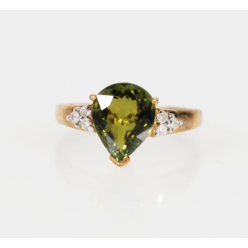 614 - Rocks & Co. 9ct gold gem set dress ring, size N/O, 2.7g.