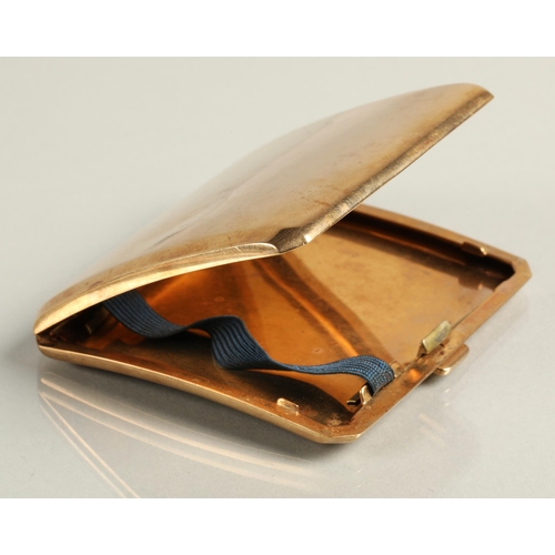 89 - 9ct gold cigarette case, 83.9g