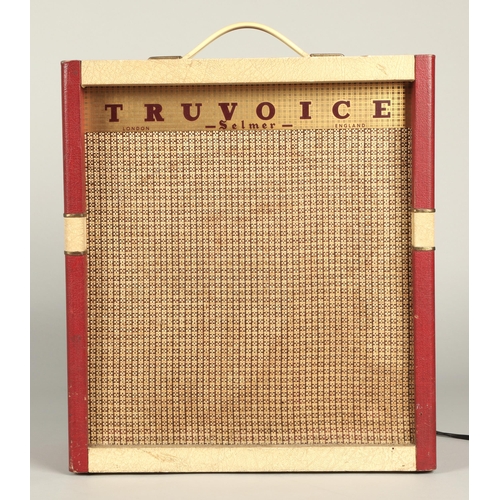 211 - Selmer Truevoice vintage portable amplifier, 33.5 long, 38cm.