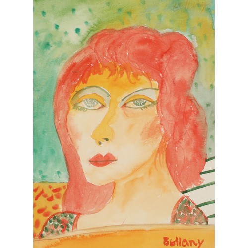 511 - John Bellany CBE RA HRSA (Scottish 1942-2013) ARRRed HeadFramed watercolour, signed37cm x 27cm... 