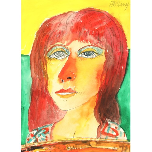 512 - John Bellany CBE RA HRSA (Scottish 1942-2013) ARRWoman with fishbonesFramed watercolour, signed in p... 