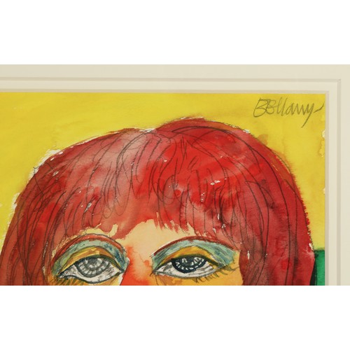 512 - John Bellany CBE RA HRSA (Scottish 1942-2013) ARRWoman with fishbonesFramed watercolour, signed in p... 