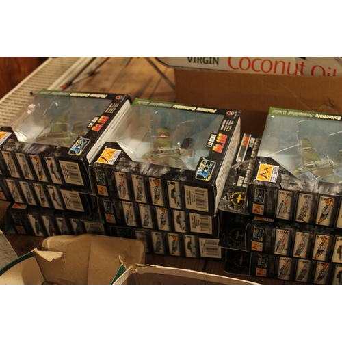 295 - Nine Easy Model 1:72 scale WWII model aeroplanes.