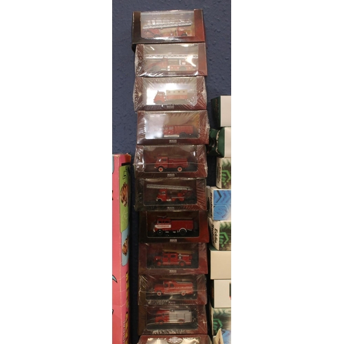 314 - Nineteen Atlas Editions Fire Service die-cast models.