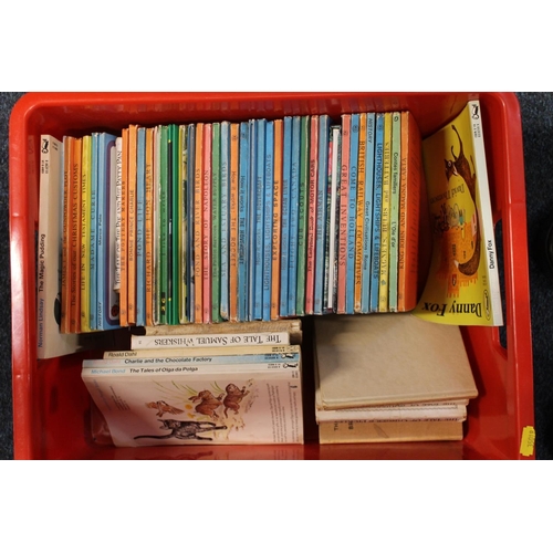 343 - Box containing vintage Ladybird Books, also Beatrix Potter books.