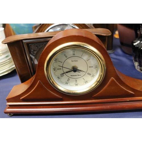 37 - Mantel clocks to include a Smith's Enfield, a Smith's Tempora, etc.