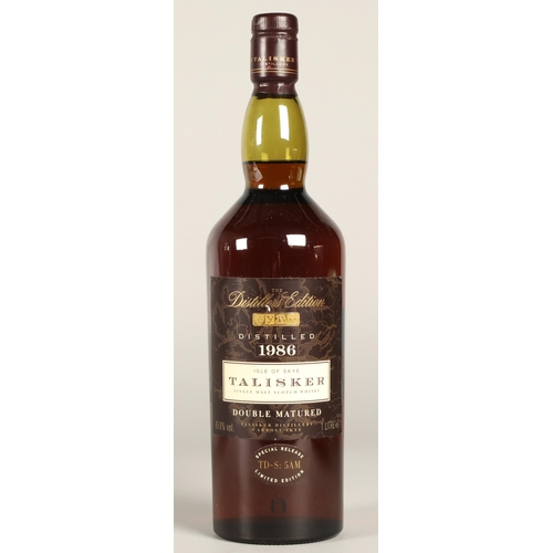 322 - Talisker 1986 Distillers Edition Isle of Skye single malt scotch whisky, double matured special rele... 