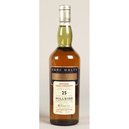 228 - Rare Malts Selection Hillside 25 years old natural cask strength single malt scotch whisky, Distille... 