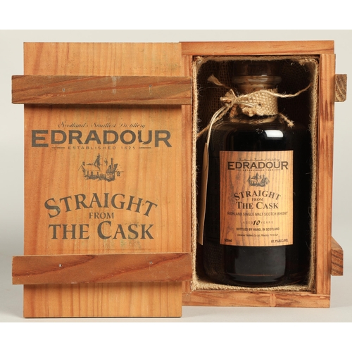 326 - Eradour Straight From The Cask 10 years old highland single malt scotch whisky, Matured in a sherry ... 