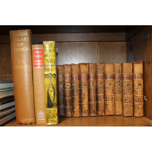 123 - Fieldings Works by Henry Fielding (ten volumes) together with three other books including Seven Pill... 