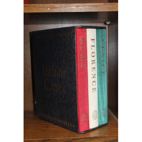 128 - Folio Society Italian Cities three book set.