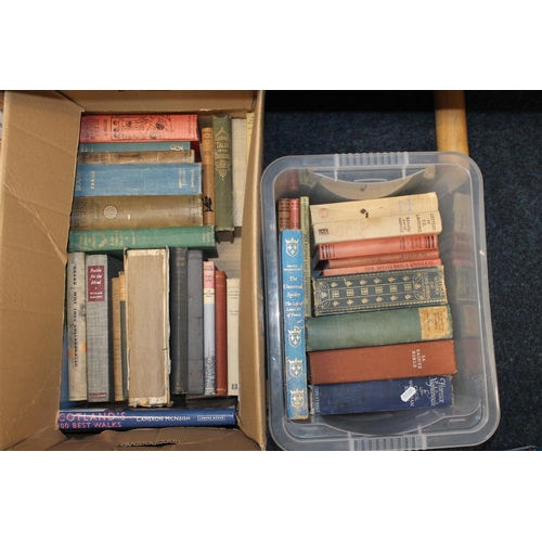 134 - Two boxes of books to include fiction and non fiction.