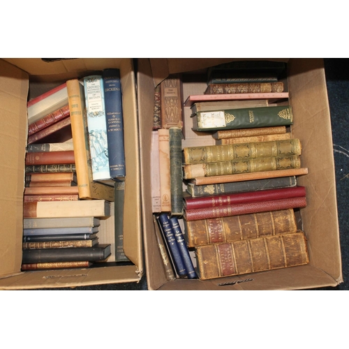 139 - Two boxes of fiction and non fiction books including The History of Scotland.