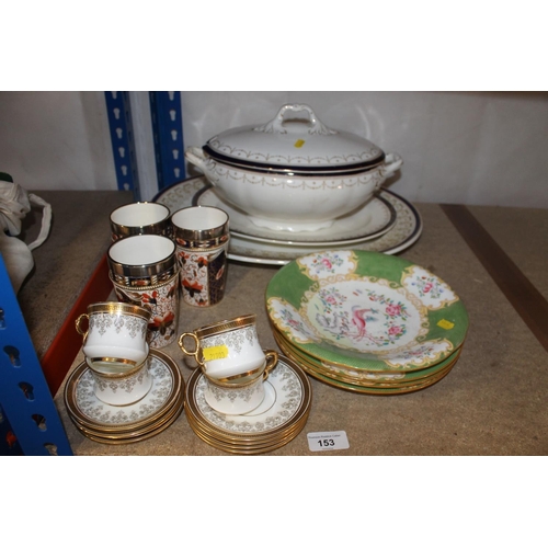 153 - Decoartive ceramics to include serving plates, tureens, etc.