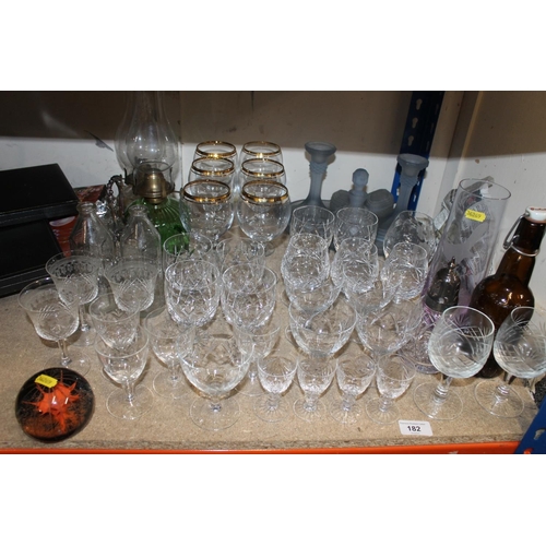 182 - Collection of glassware to include Caithness paperweights, etc.