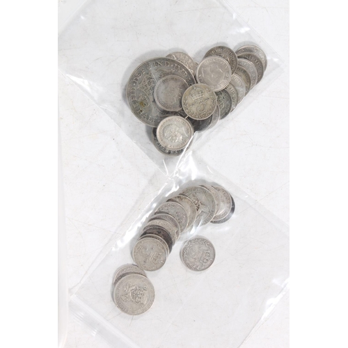 214 - British coin collection to include 500 grade silver (1920-1946) 50g, 925 grade silver 23.5g, etc.