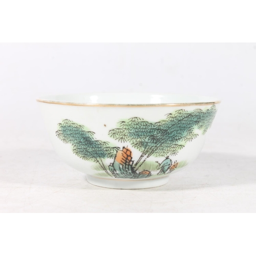 98 - Chinese post republic period porcelain rice bowl.