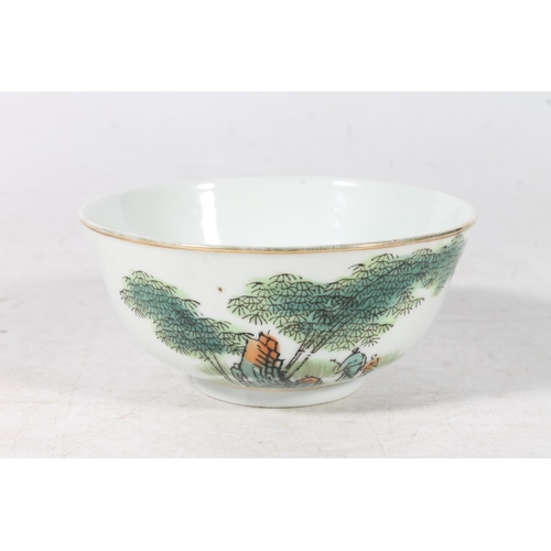 98 - Chinese post republic period porcelain rice bowl.