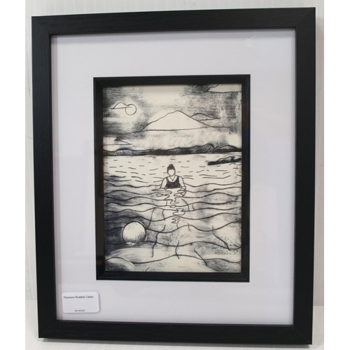 21 - Charlie Butler (British, Contemporary)An Ill-Advised Moonlit SwimSigned and dated '23Dry-point print... 