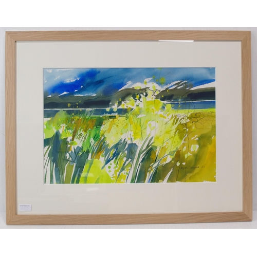 25 - Hazel Campbell (British, Contemporary)Wild CharlockSigned and dated '24, watercolour and crayon, 79c... 