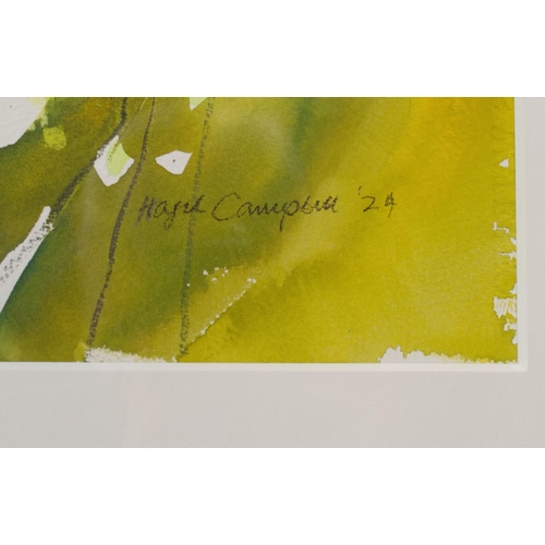 25 - Hazel Campbell (British, Contemporary)Wild CharlockSigned and dated '24, watercolour and crayon, 79c... 