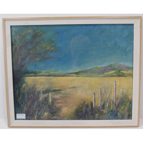 28 - June Marchbank (British, Contemporary) MerseheadSigned, acrylic, 40cm x 50cm.  ARR... 