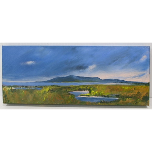 3 - Evelyn Mackintosh (British, Contemporary)Criffel and the Nith EstuarySigned and dated '24, oil, 51cm... 