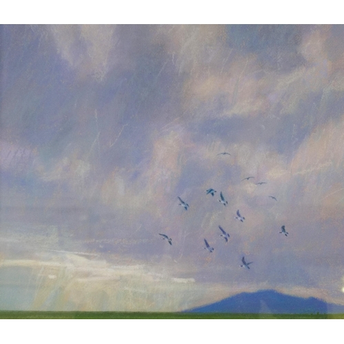 9 - John Threlfall (British, Contemporary)Criffel (from Caerlaverock)Signed, pastel, 37.5cm x 37.5cm.  A... 