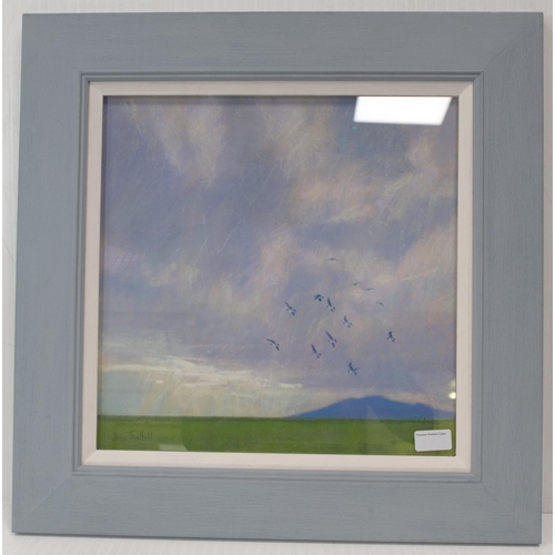 9 - John Threlfall (British, Contemporary)Criffel (from Caerlaverock)Signed, pastel, 37.5cm x 37.5cm.  A... 