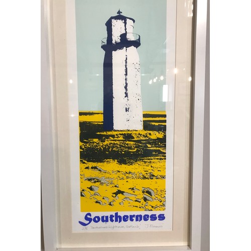 36 - Julia Baines (British, Contemporary)Southerness LighthouseSigned, screenprint.... 