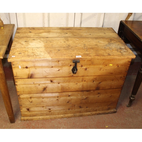 678 - Pine chest, 68cm high.