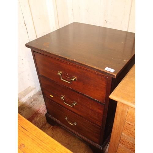 683 - Chest of three drawers, 77cm high.