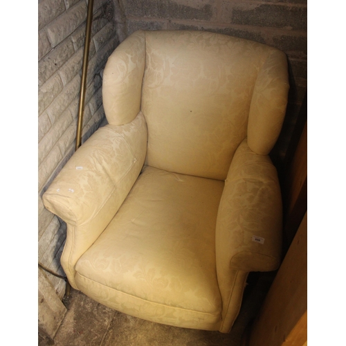 698 - Upholstered armchair.