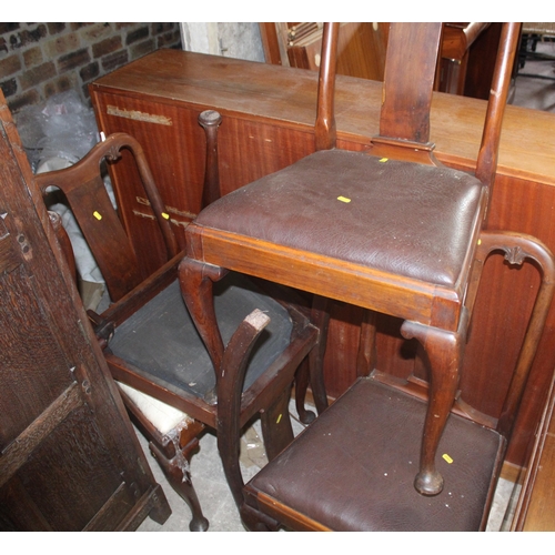 715 - Four mahogany chairs.