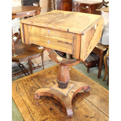 802 - 19th century work table, 77cm high.