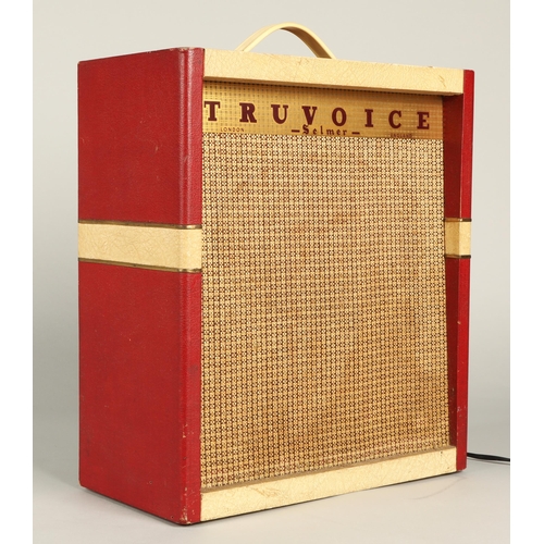 211 - Selmer Truevoice vintage portable amplifier, 33.5 long, 38cm.