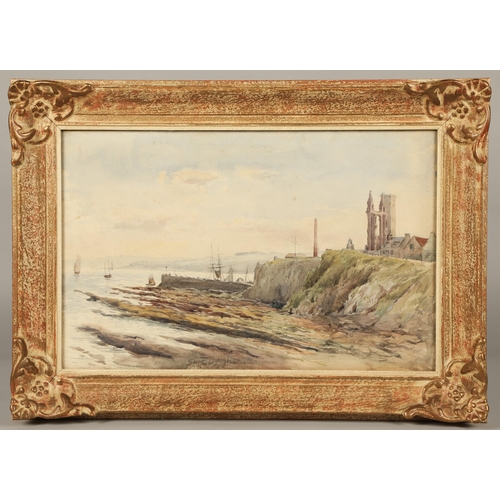 378 - Samuel Bough (Scottish 1822-1878)'St Andrews'Framed watercolour, signed28cm x 44cm