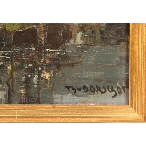 383 - Theo Van Oorschot (Dutch 1910-1989)'Amsterdam'Framed oil on canvas, signed49cm x 39cm... 