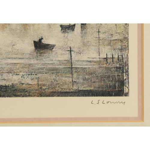 392 - Laurence Stephen Lowry R.A. (British1887-1976)'Sailing Boats'Framed offset lithograph in colours,197... 