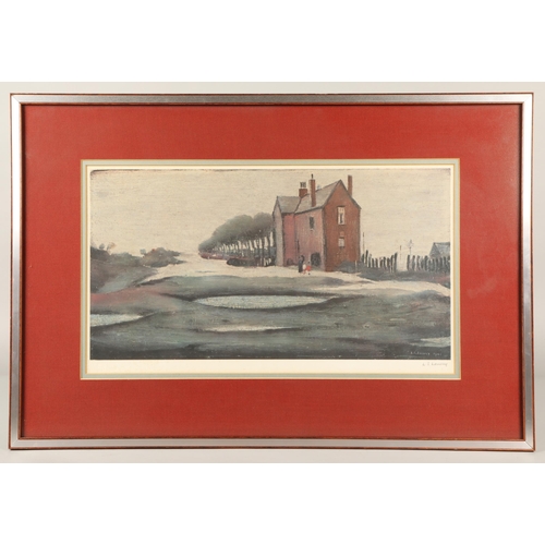 393 - Laurence Stephen Lowry R.A. (British 1887-1976)Framed offset lithograph in colours, 1942, ARRsigned ... 